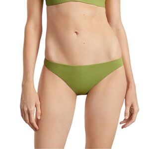 Everlane Bikini Bottom Women's Size Small Green Pepper Moderate‎ Coverage NWT